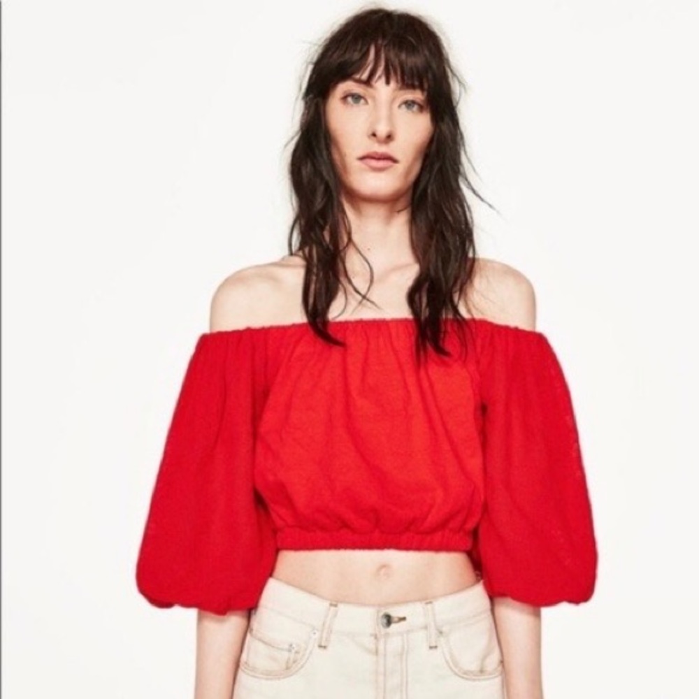 Zara Off The Shoulder Top